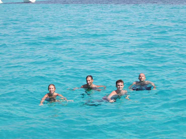 Agosto 2003 - Croazia, Elisabetta, Armando, Stefano e Michele