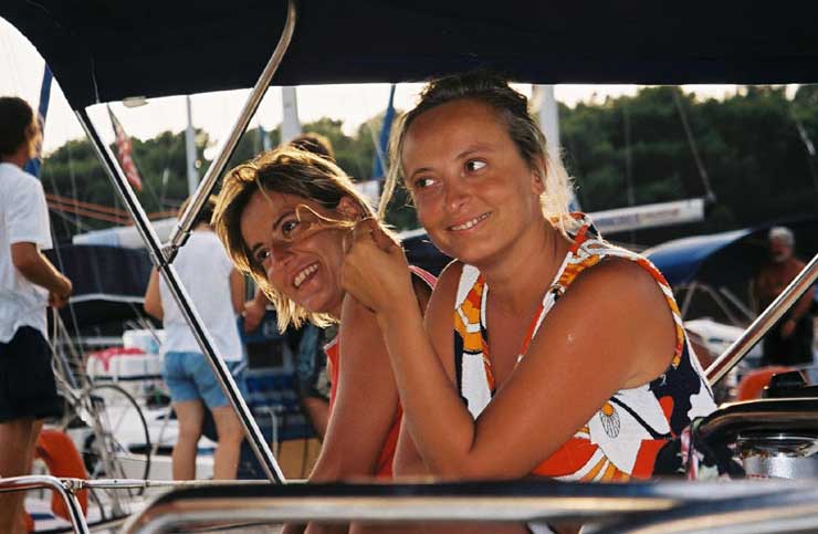 Agosto 2003 - Croazia, Tiziana e Stefania